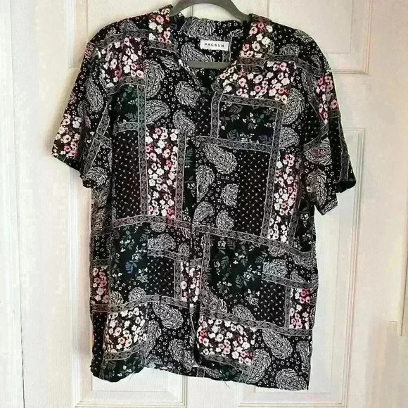 PacSun Floral Paisley Button Down Men’s Size Large - Picture 1 of 5